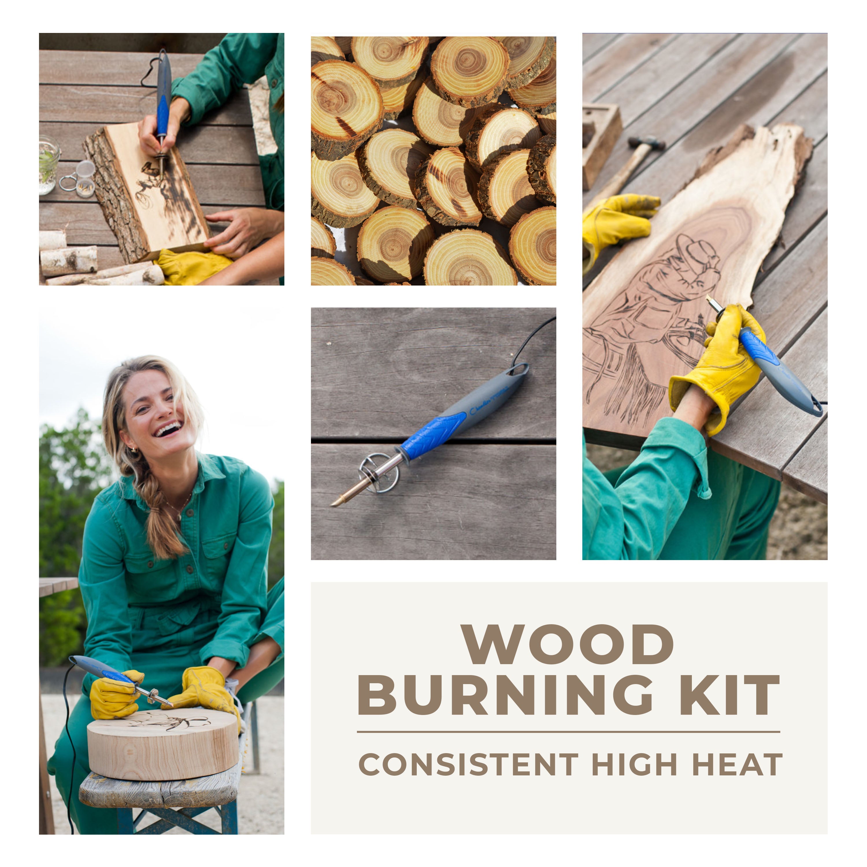Wood Burning Kit Woodburning Tool with Soldering Iron INTLMATE 54 PCS  Woodbur